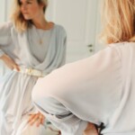 Sweet melody pastel purple wrap ruffle vintage dress