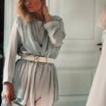 Sweet melody pastel purple wrap ruffle vintage dress