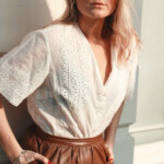 Formentera white embroidered handmade vintage blouse