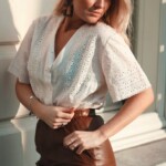 Formentera white embroidered handmade vintage blouse