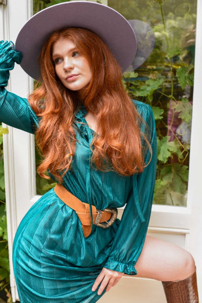 green emerald velvet dress Jaylen Dress- Green