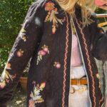 Love paradise quilted embroidered dream jacket