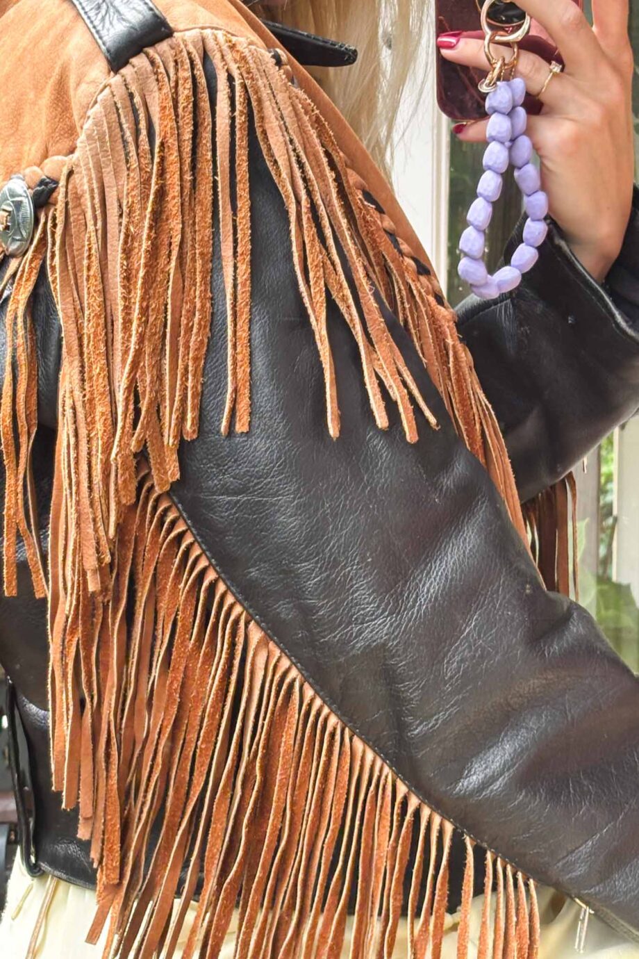 The Western orginal 1970s suede fringe jacket