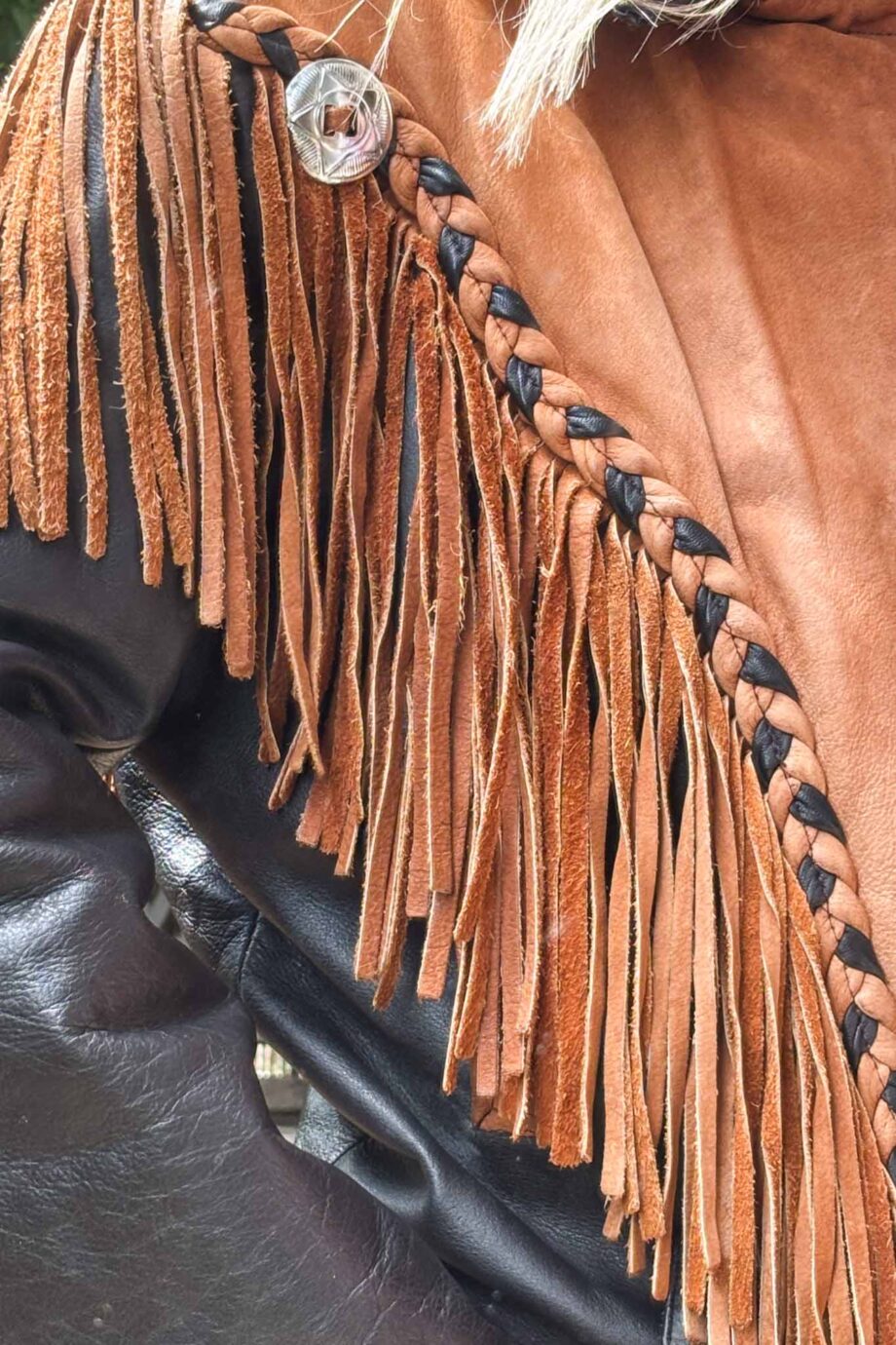 The Western orginal 1970s suede fringe jacket