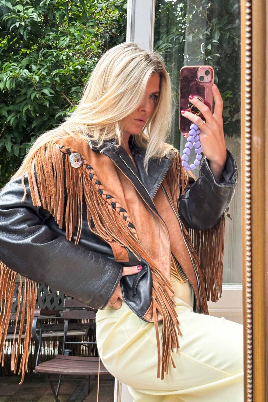 The Western orginal 1970s suede fringe jacket
