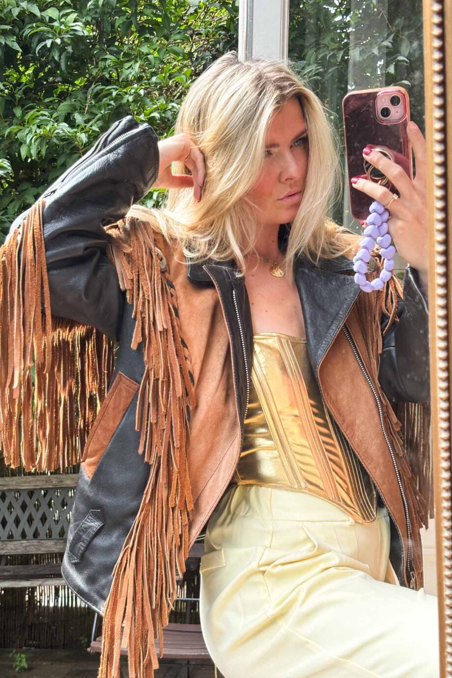 The Western orginal 1970s suede fringe jacket