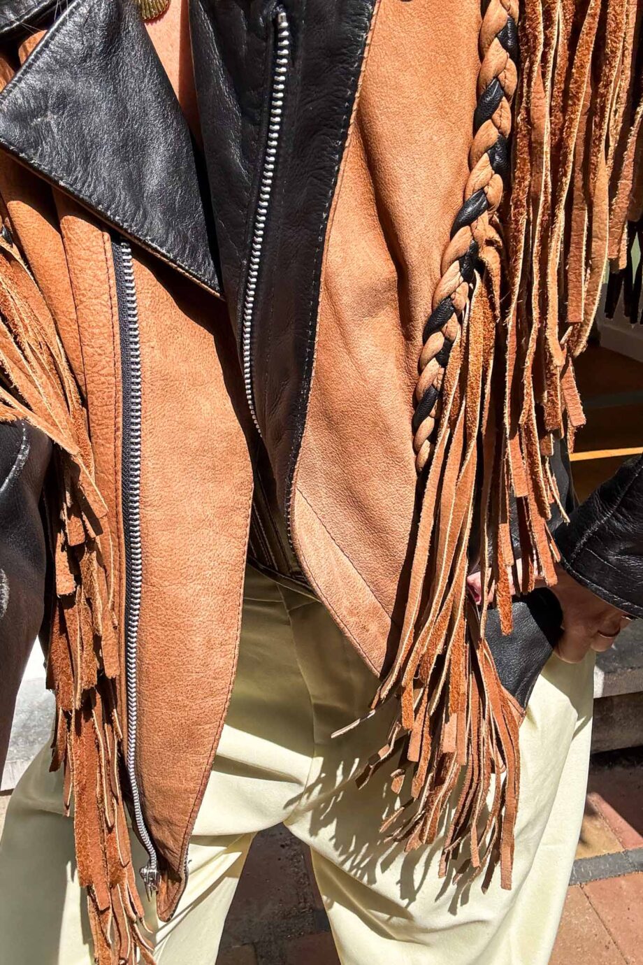 The Western orginal 1970s suede fringe jacket
