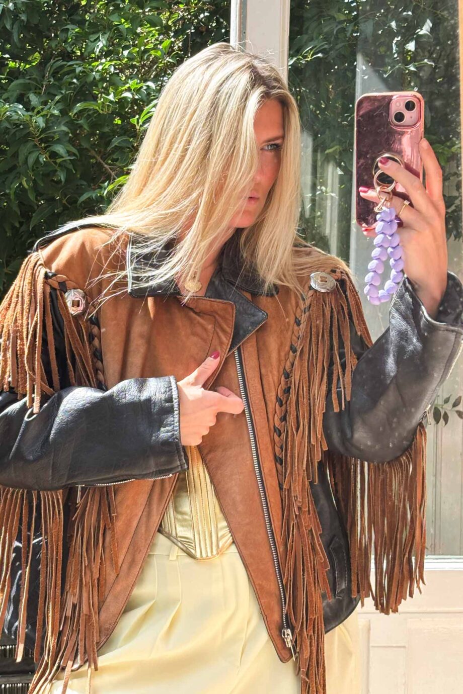 The Western orginal 1970s suede fringe jacket