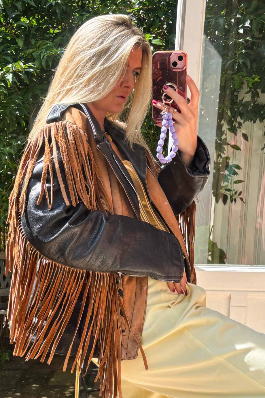 The Western orginal 1970s suede fringe jacket