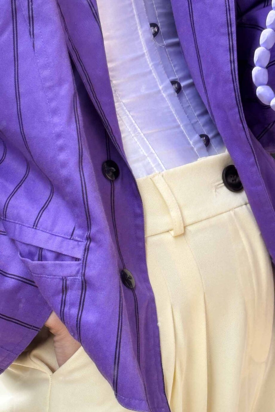 Le violet statement French cotton jacket