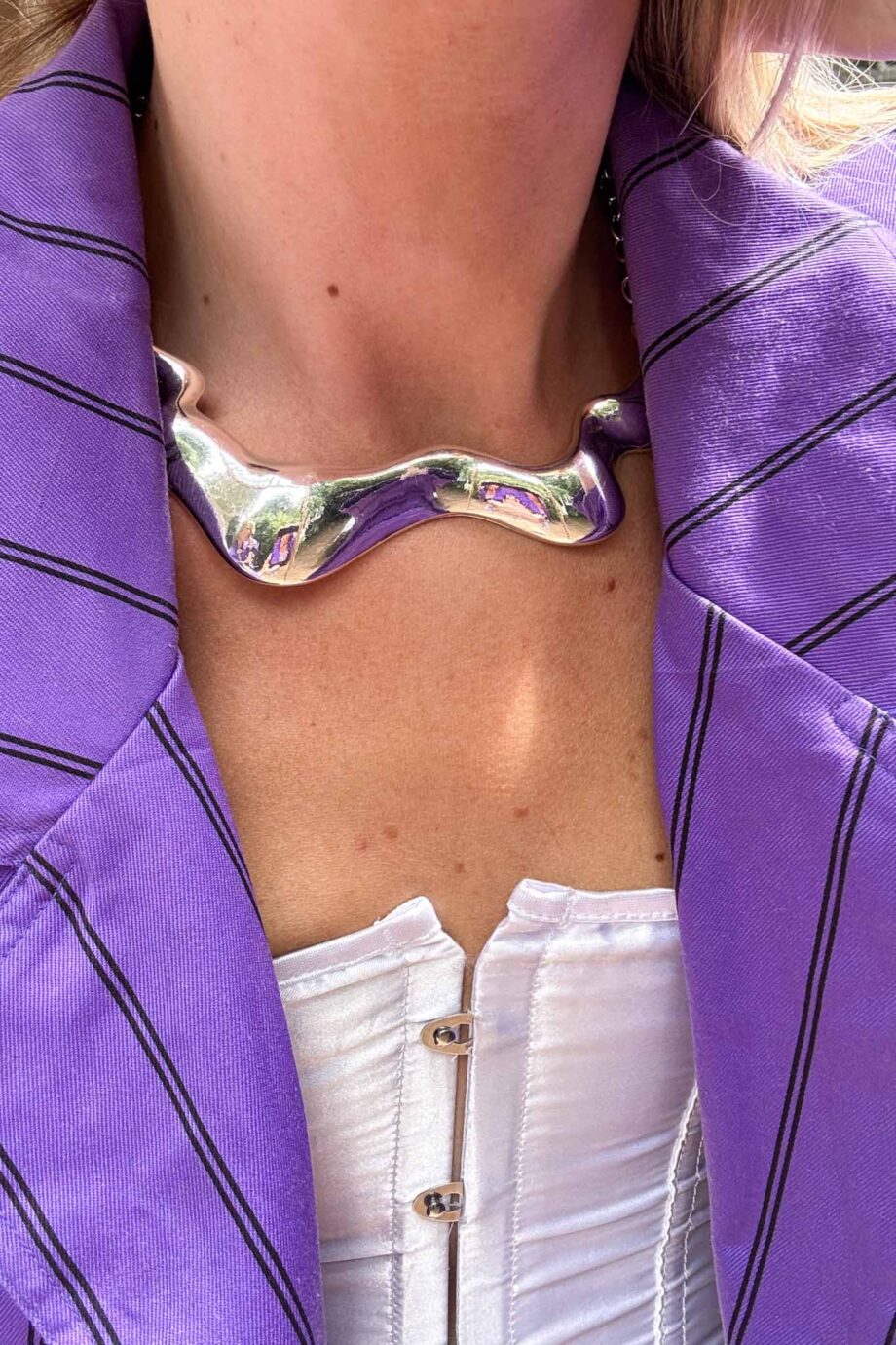 Le violet statement French cotton jacket