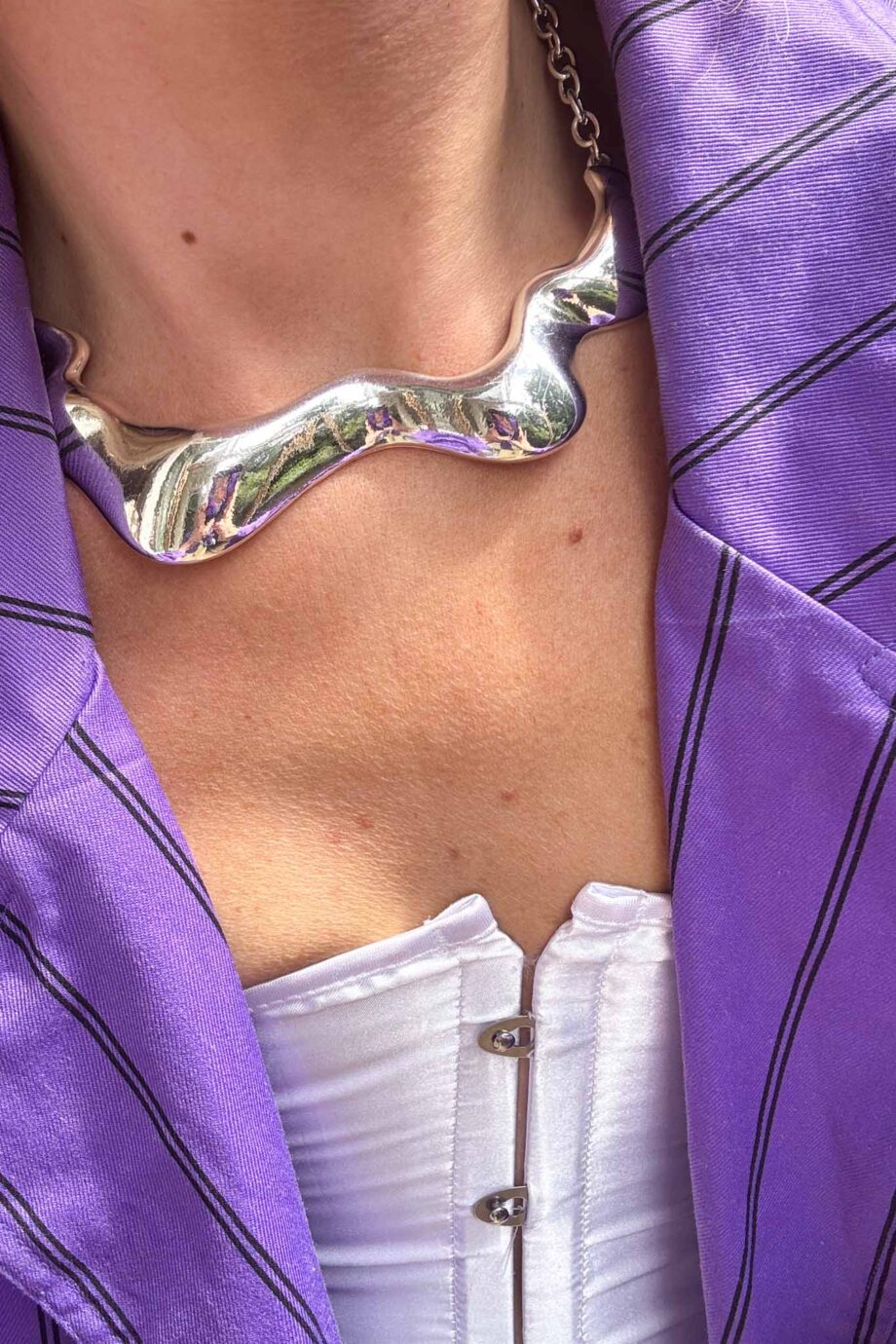 Le violet statement French cotton jacket