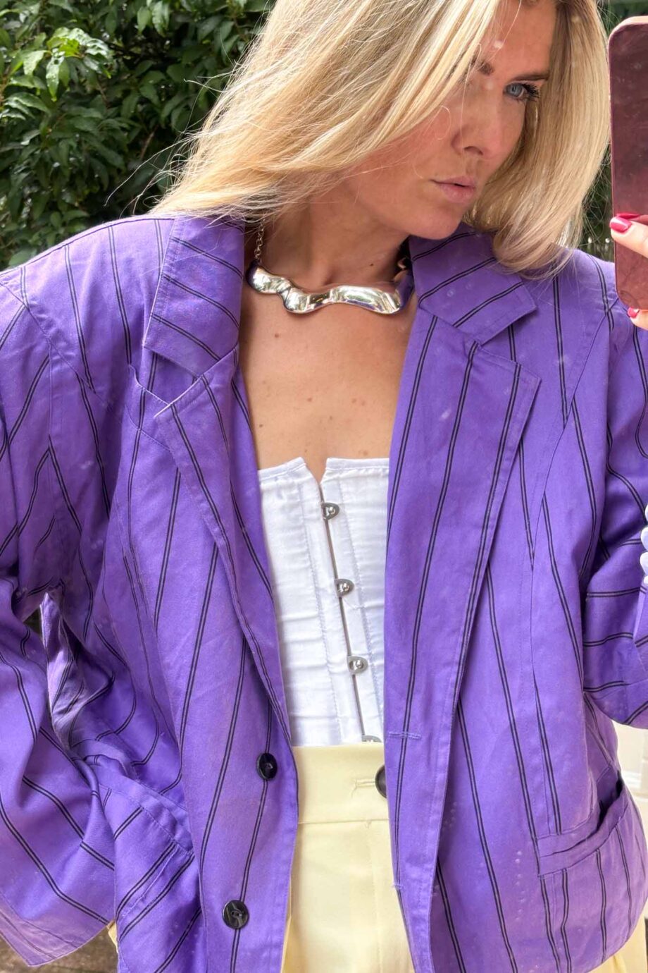 Le violet statement French cotton jacket