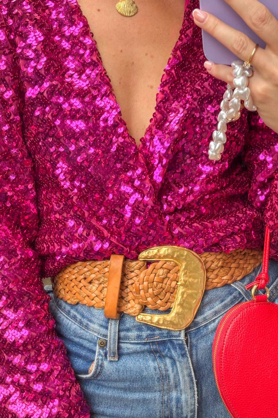 The sequin fuschia Parisian dream jacket