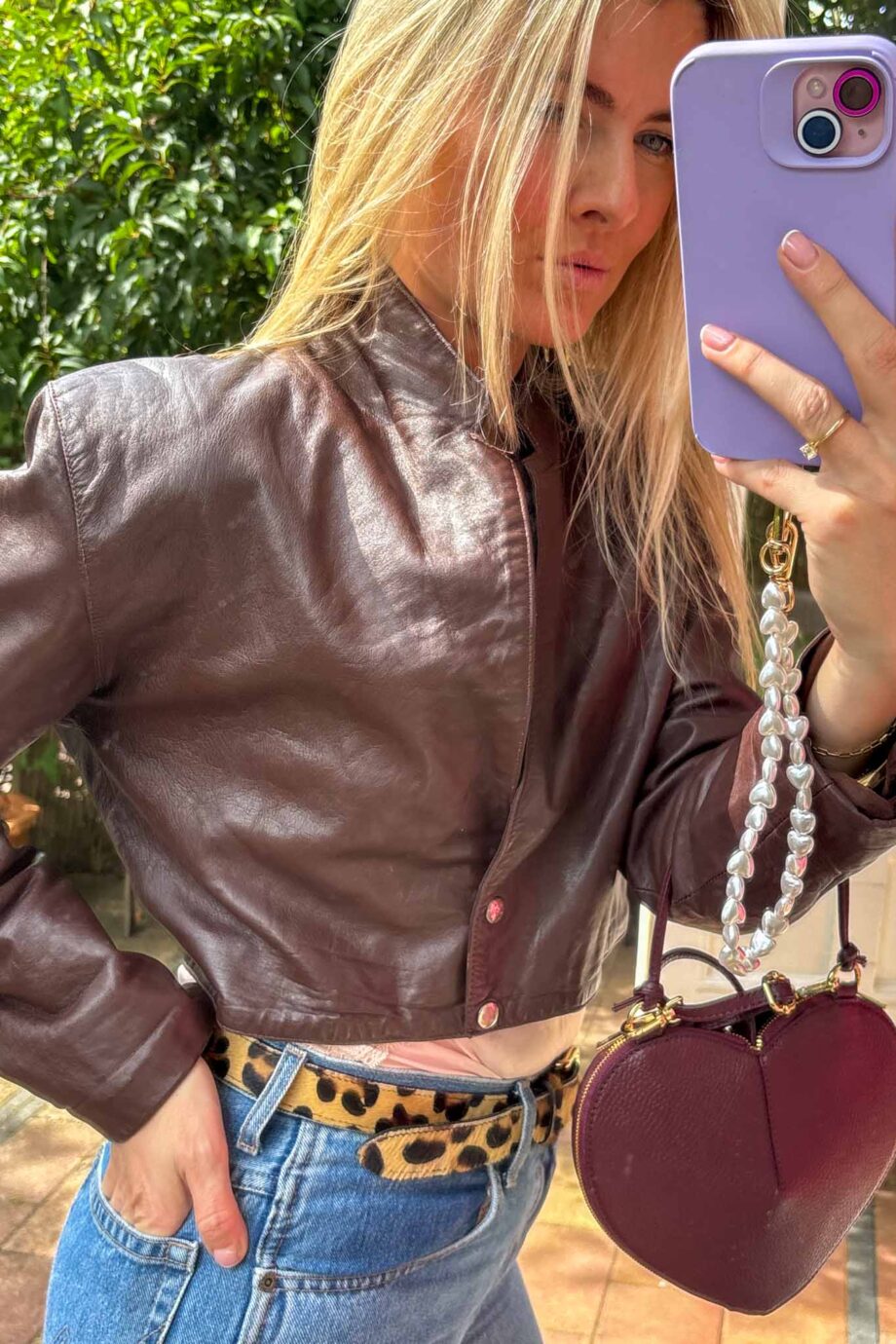 The Chocolate Parisian  leather jacket