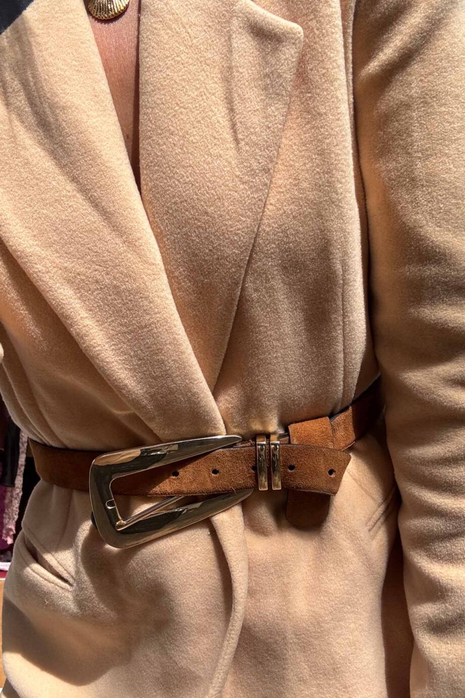 The milano edge blazer cashmere & leather