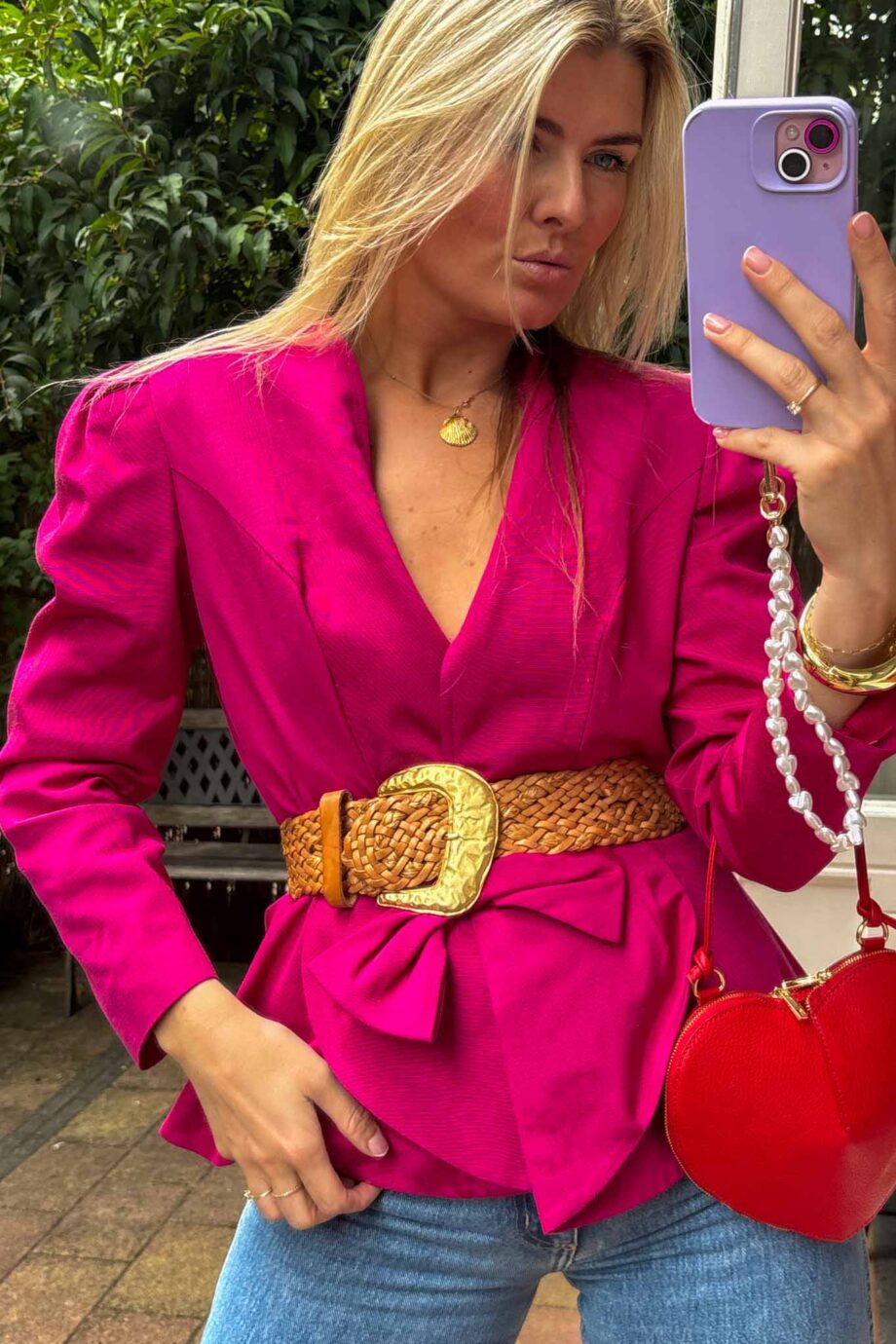 The Fuchsia Power for fall Blazer
