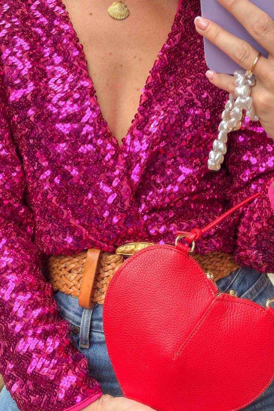 The sequin fuschia Parisian dream jacket