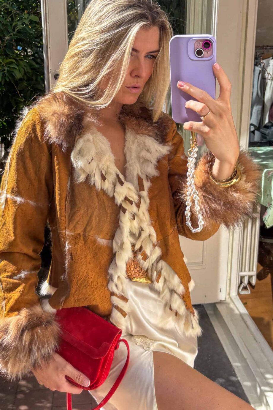The 1970s caramel shearling lammy coat