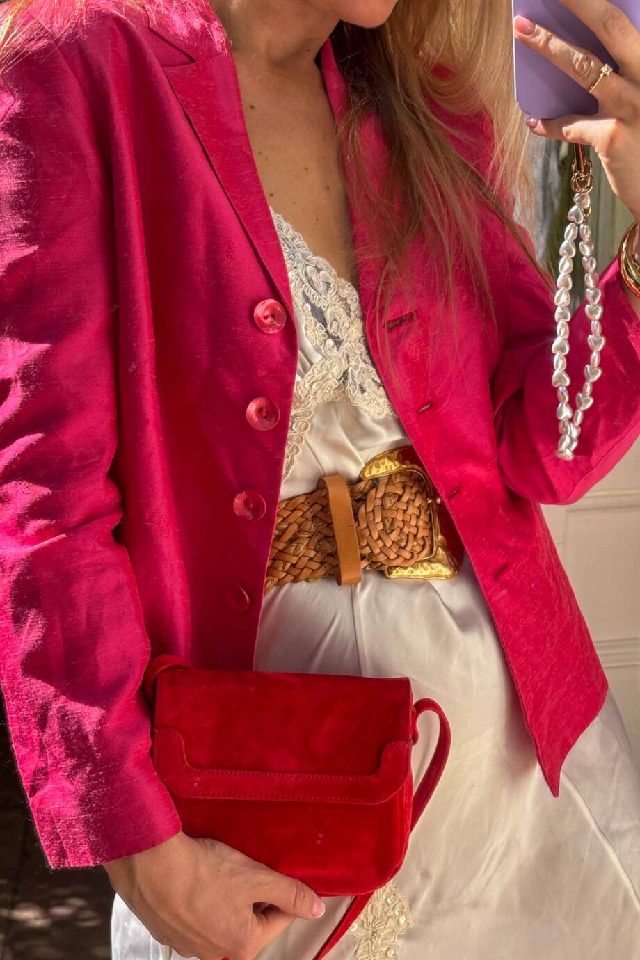 The Fuchsia stealing hearts blazer