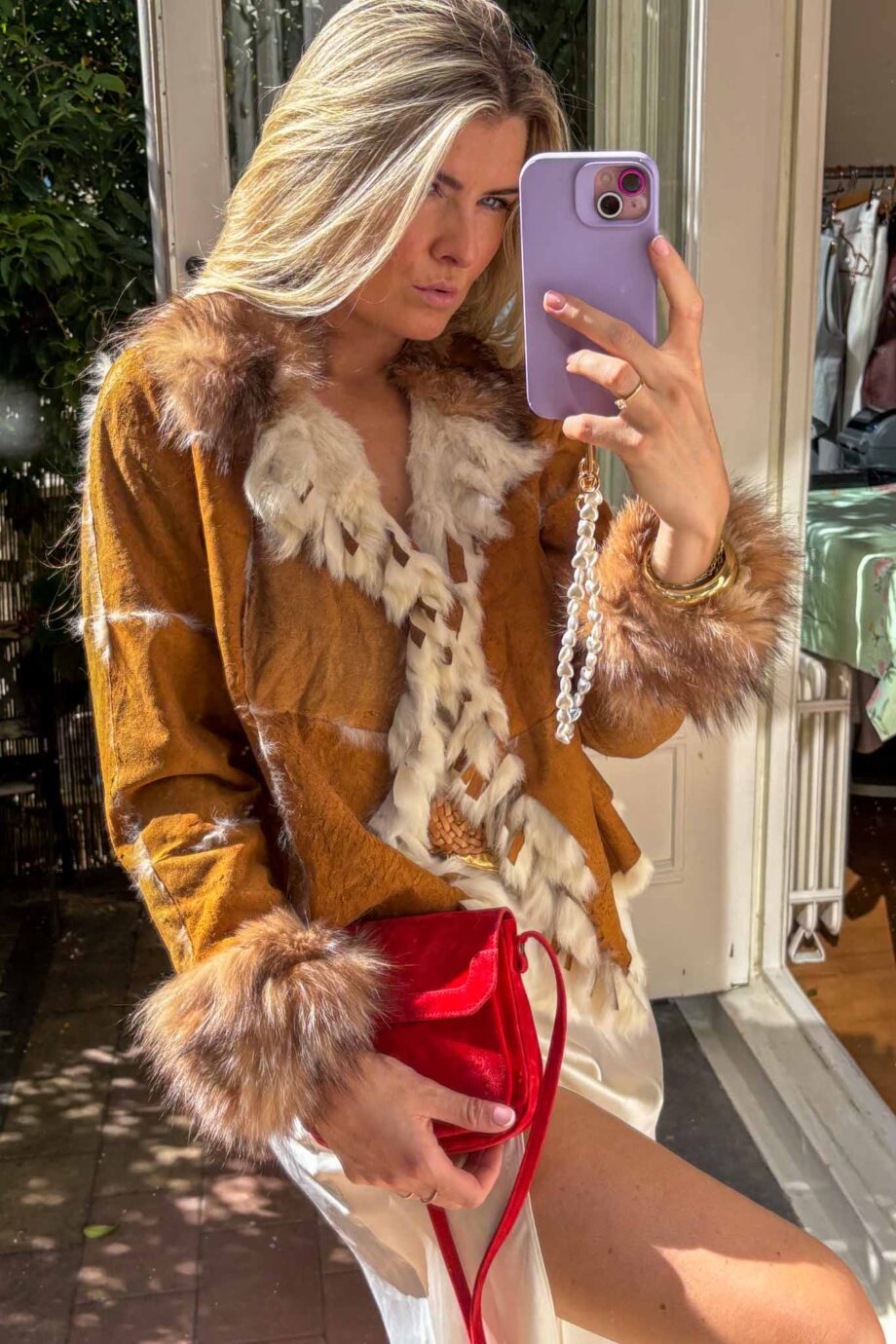 The 1970s caramel shearling lammy coat