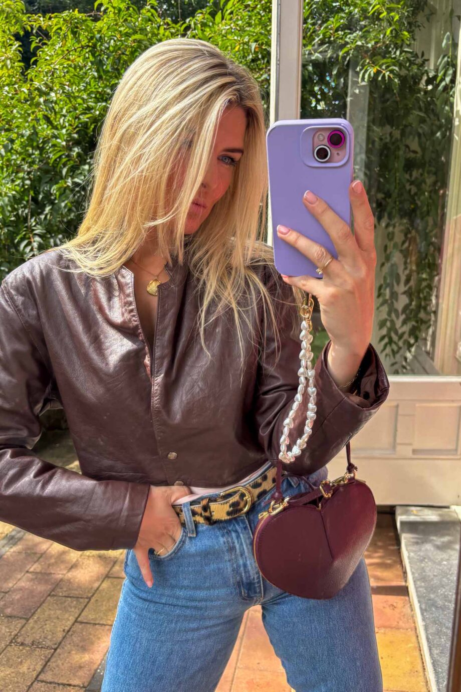 The Chocolate Parisian  leather jacket
