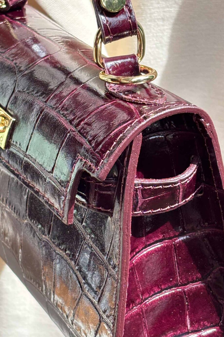 The Jane Parisian leather dream burgundy leather it bag