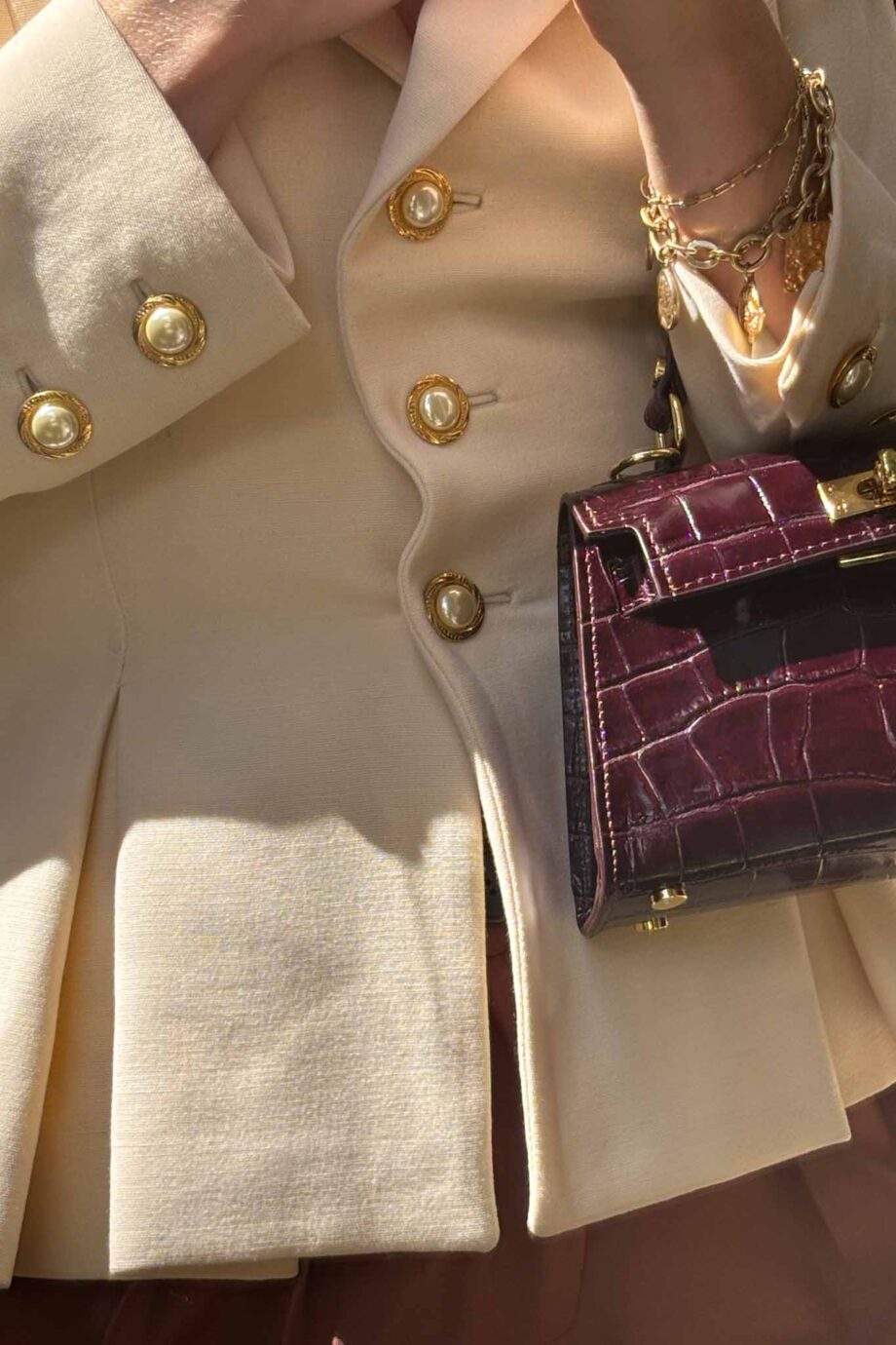 The Jane Parisian leather dream burgundy leather it bag