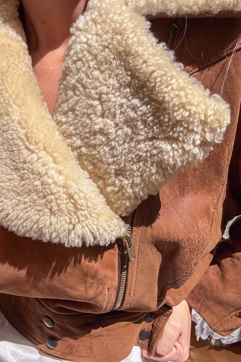 Bomber it babe short lammy coat