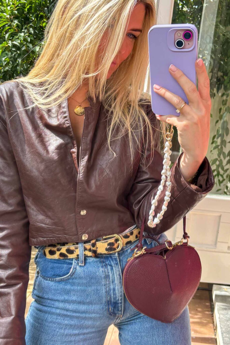 The Chocolate Parisian  leather jacket