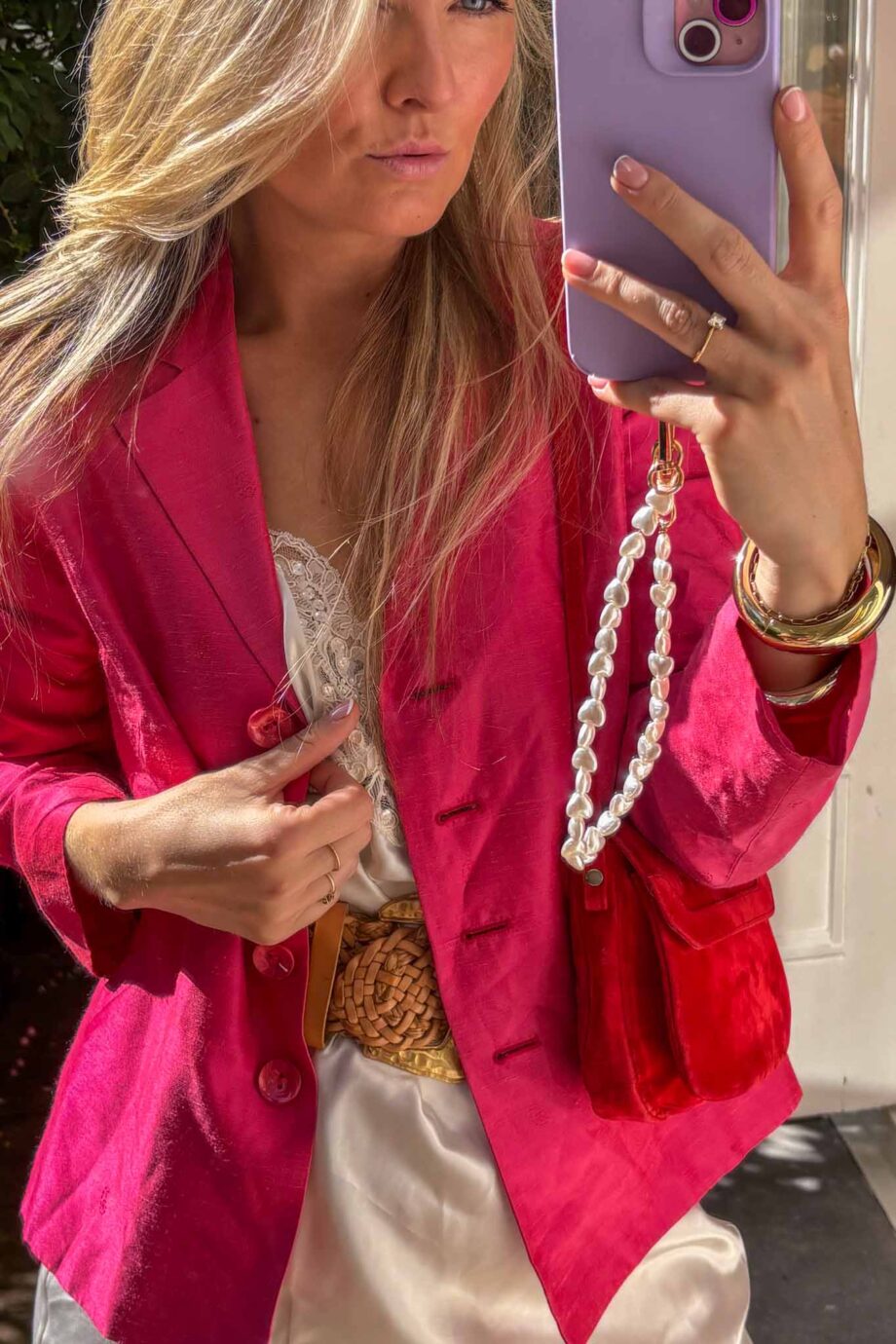 The Fuchsia stealing hearts blazer
