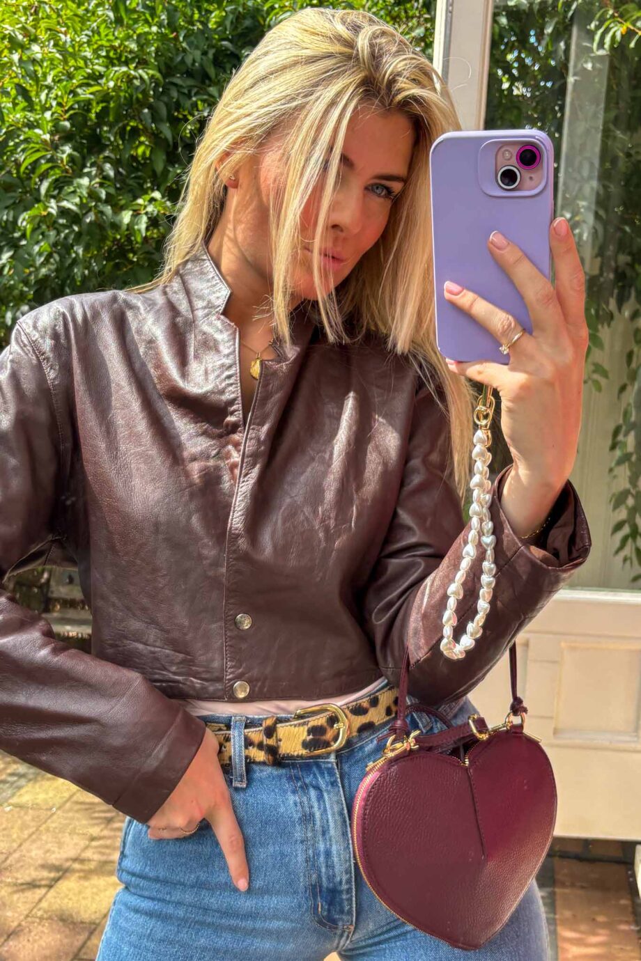 The Chocolate Parisian  leather jacket