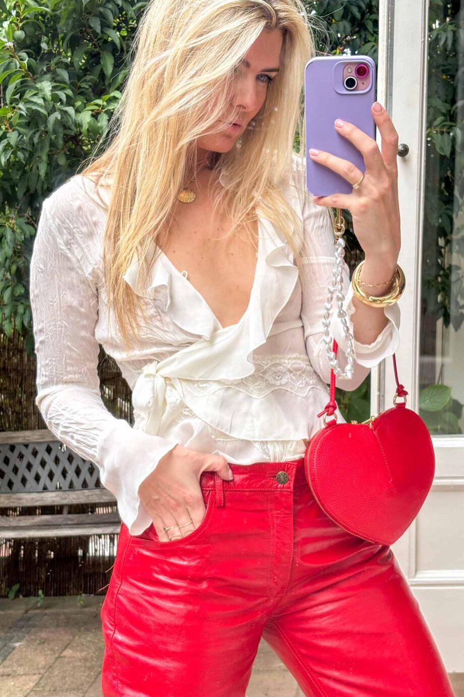 The Rouge Marais genuine leather pants