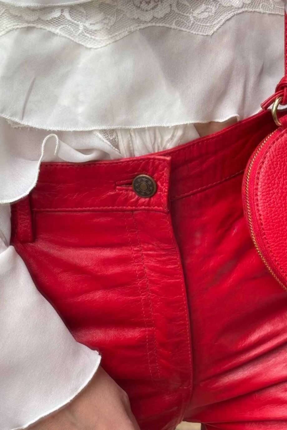 The Rouge Marais genuine leather pants