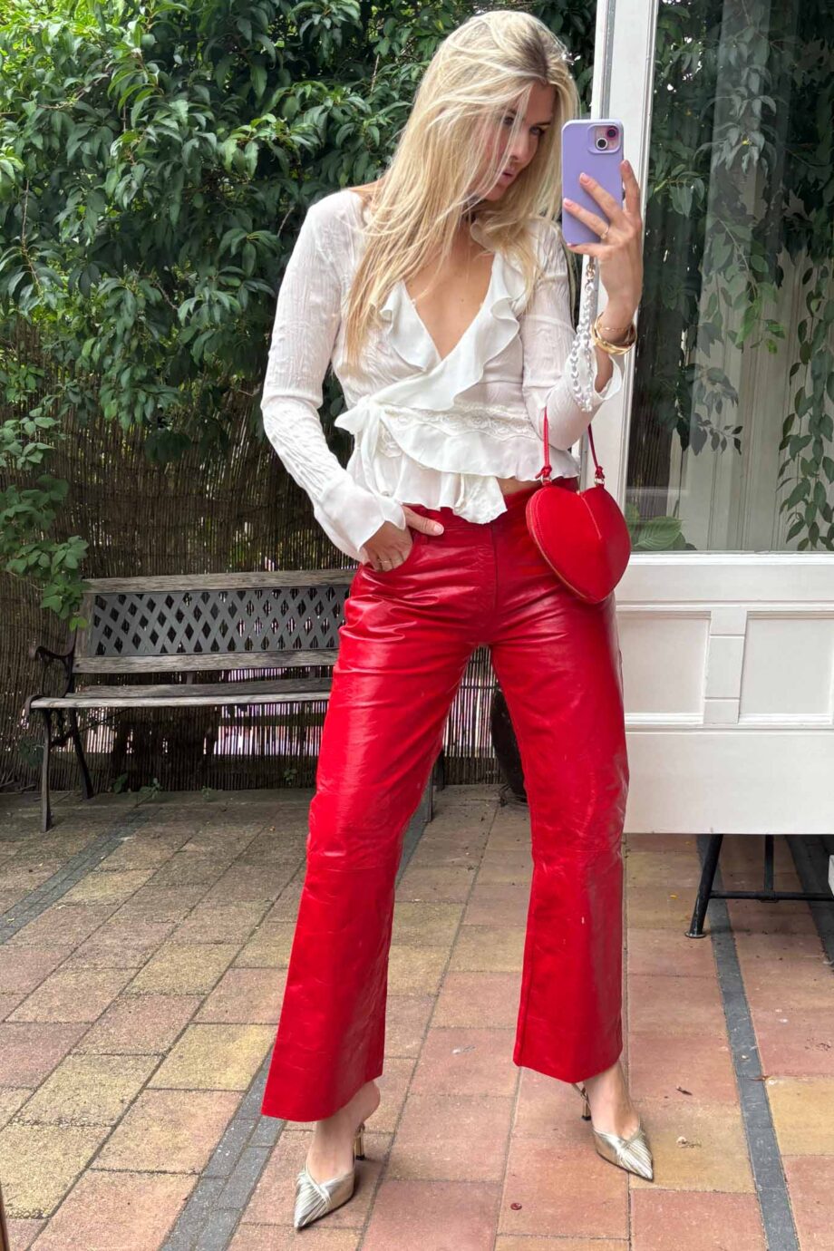 The Rouge Marais genuine leather pants