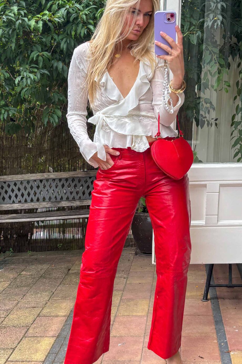 The Rouge Marais genuine leather pants