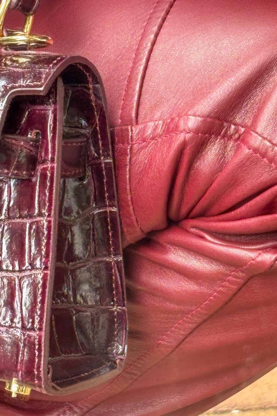 Turn heads everywhere red leather pants