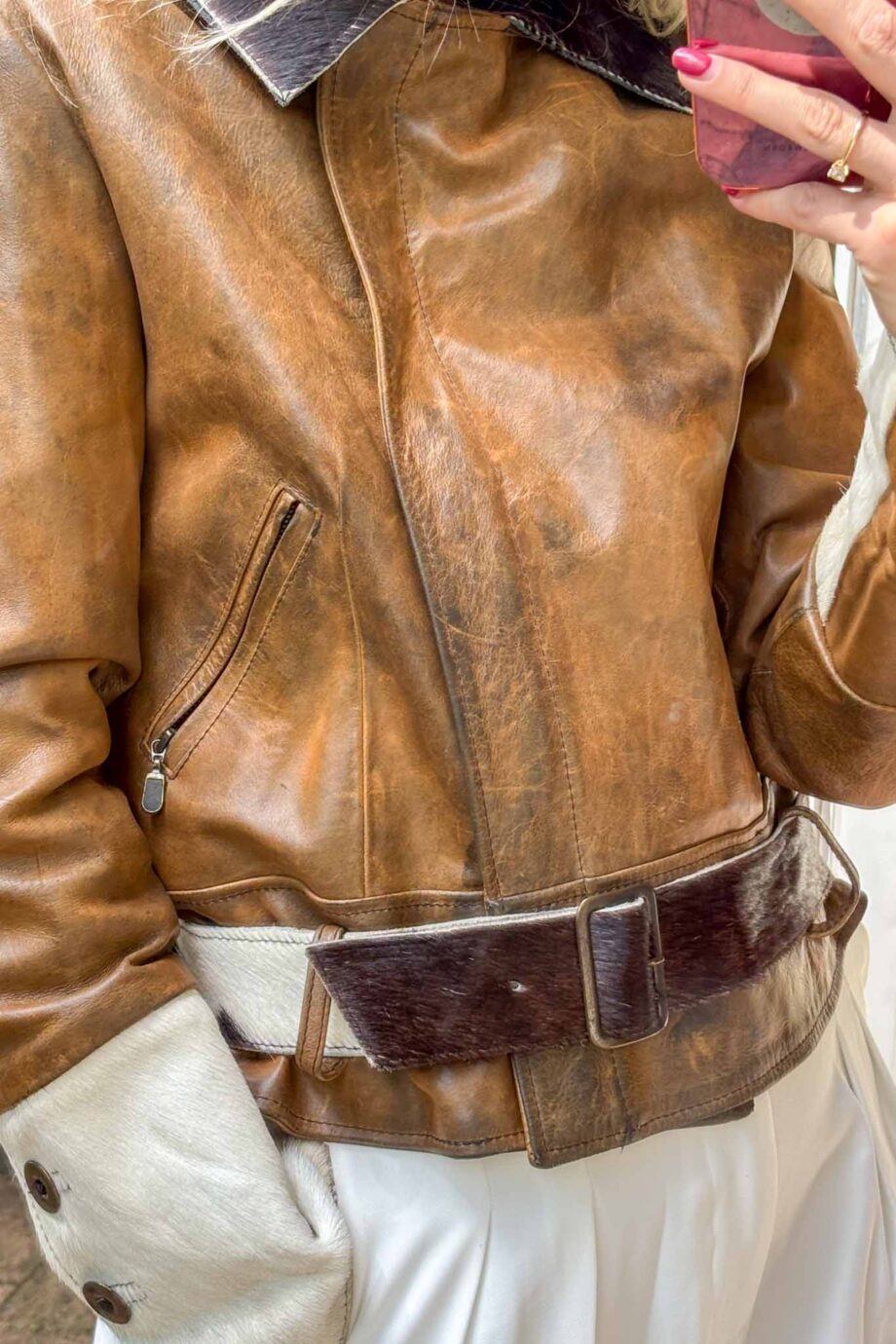 The dream MIU MIU inspired leather Italian coat