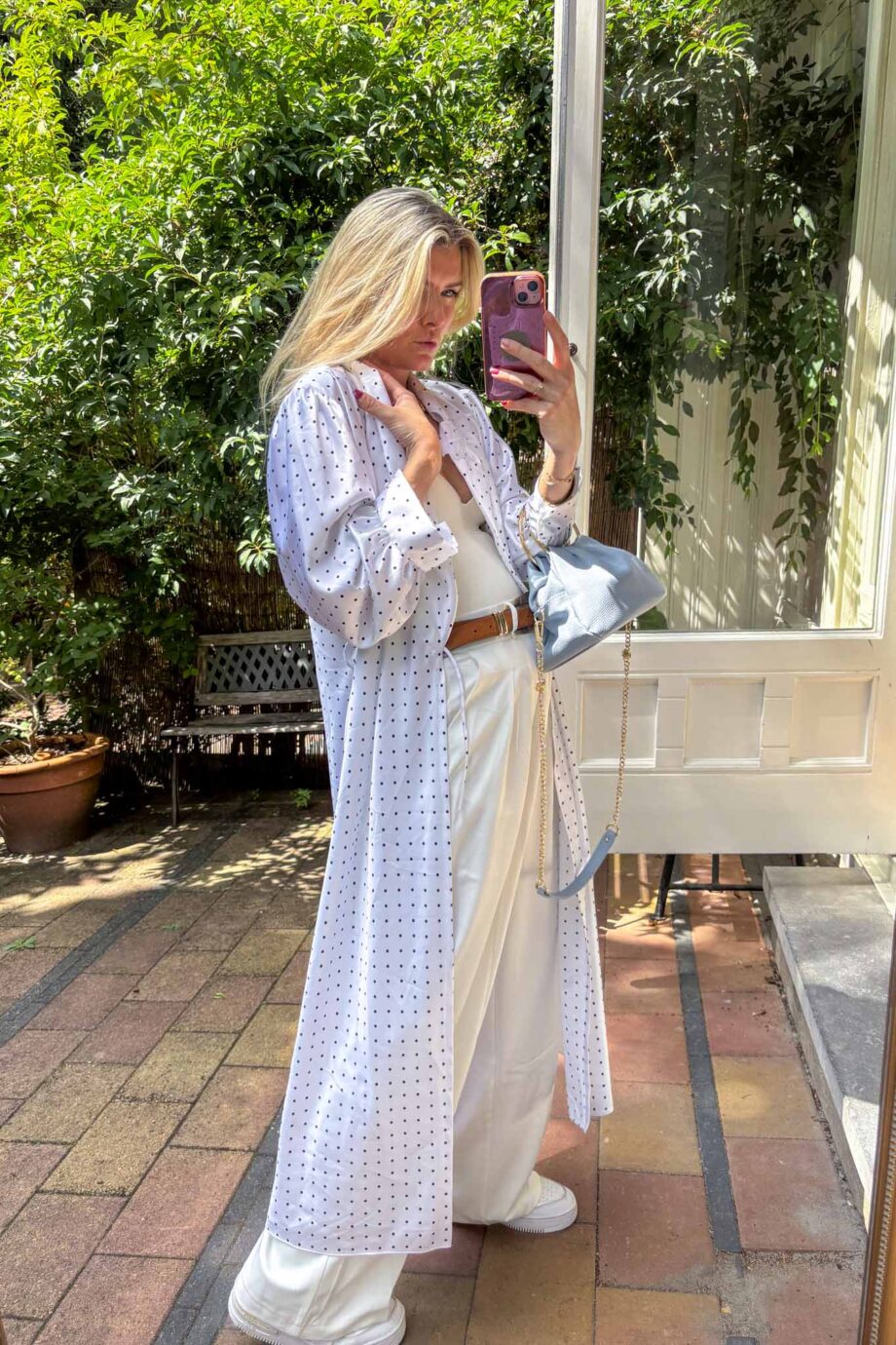 The lovely polkadot wonder kaftan with lace