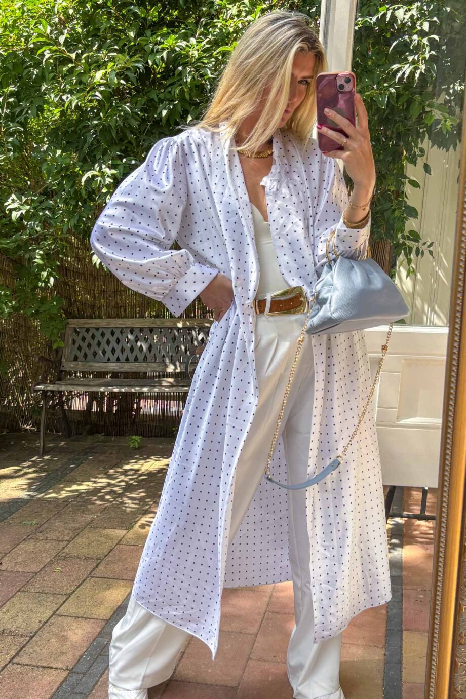 The lovely polkadot wonder kaftan with lace