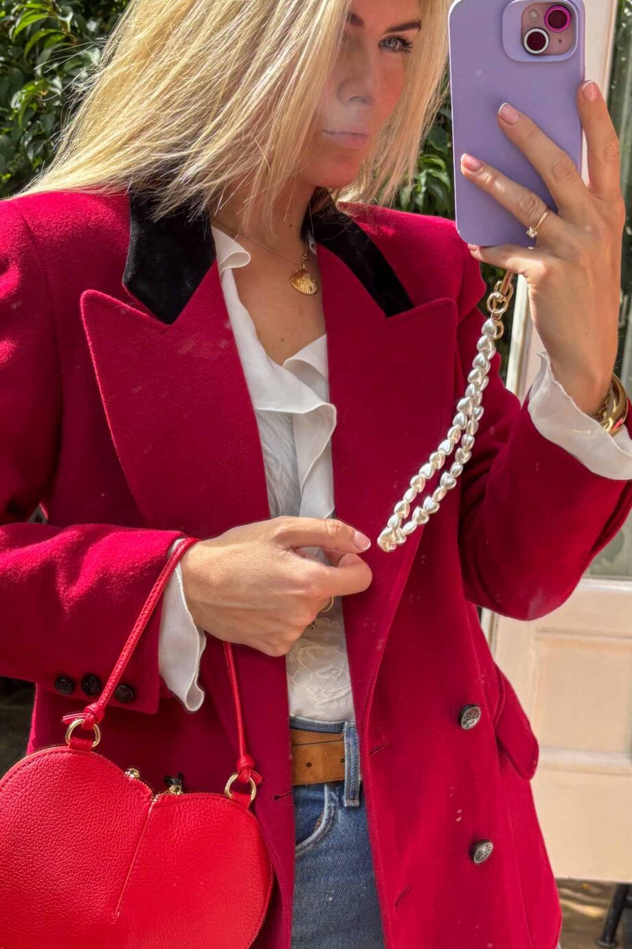 The bordeaux Montparnasse woolen vintage blazer