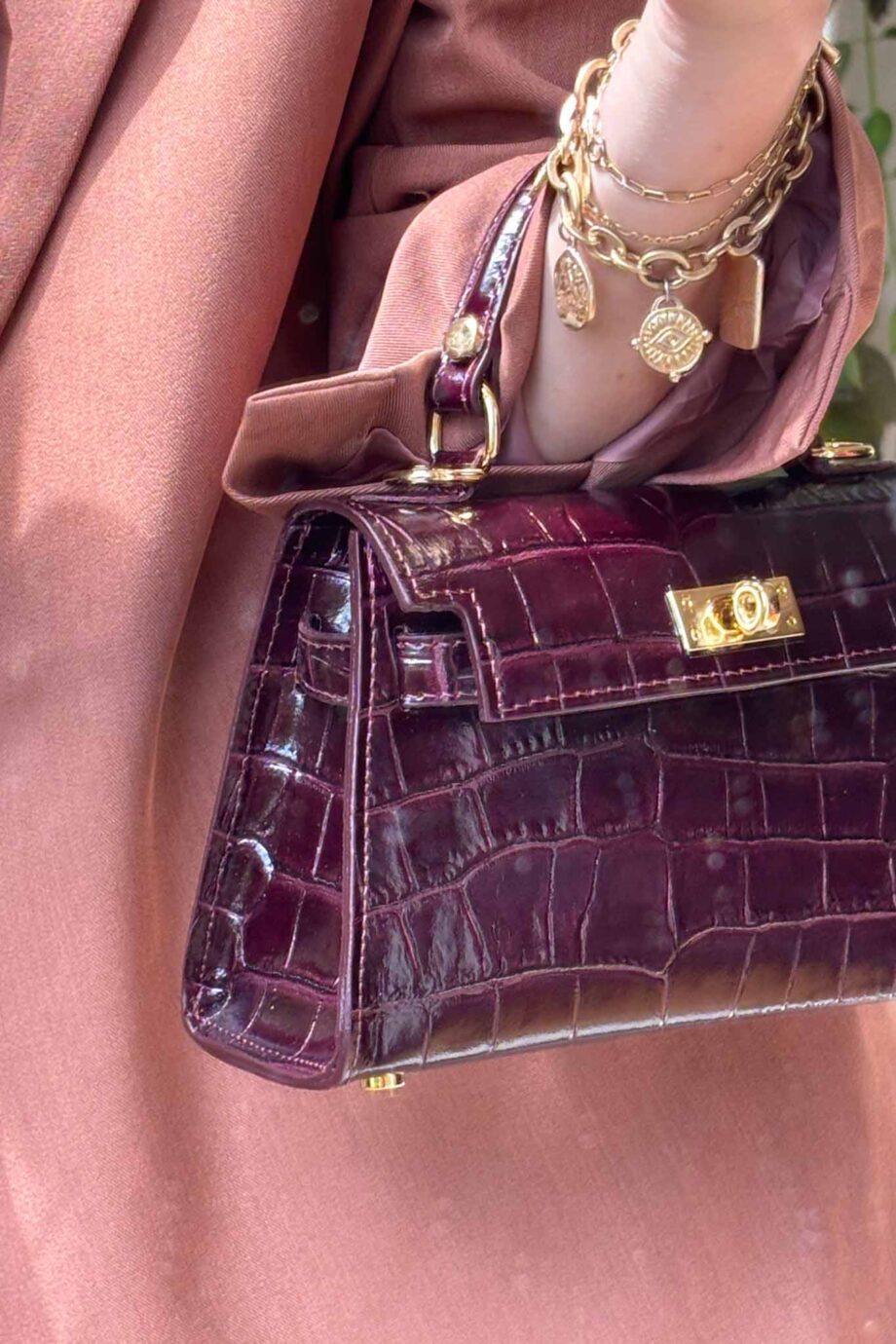 The Jane Parisian leather dream burgundy leather it bag