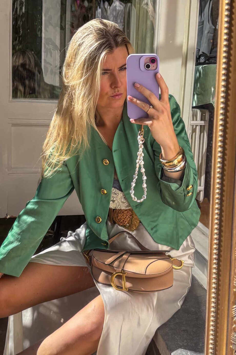 The Emerald and golden pearl jacket