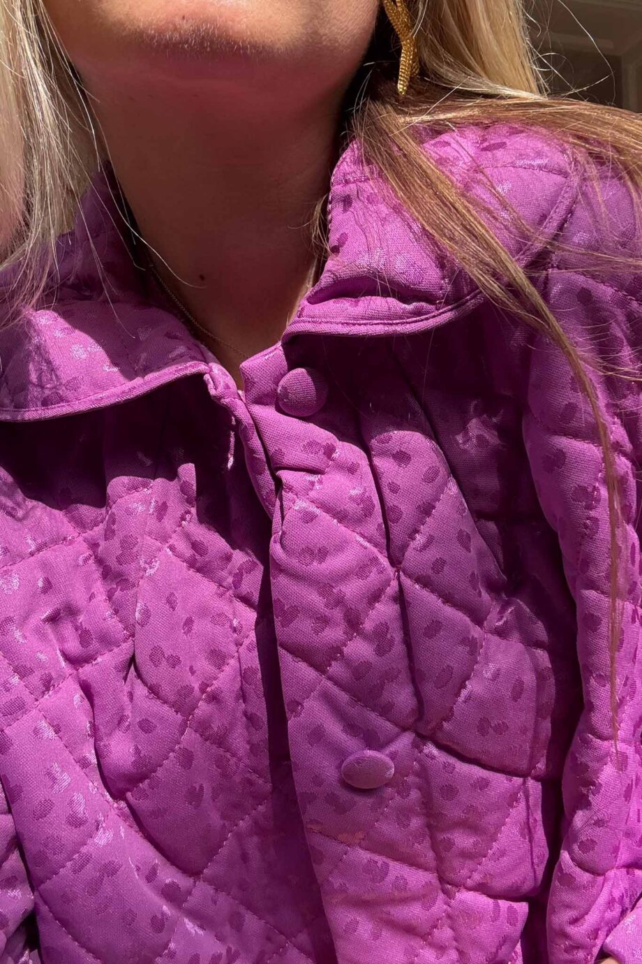 Purple haze satin kaftan, vintage statement