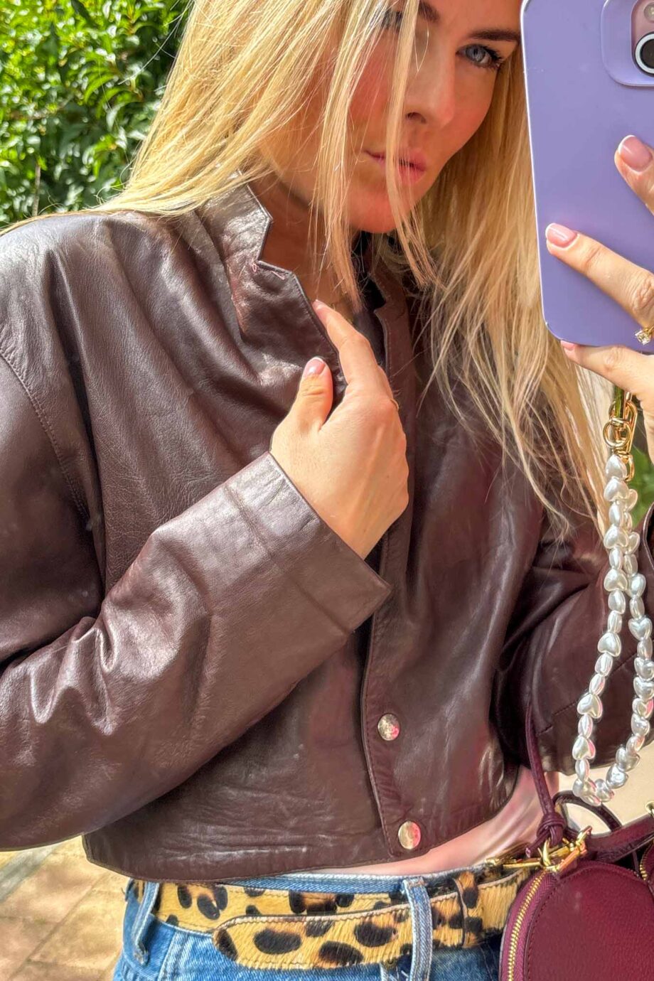 The Chocolate Parisian  leather jacket