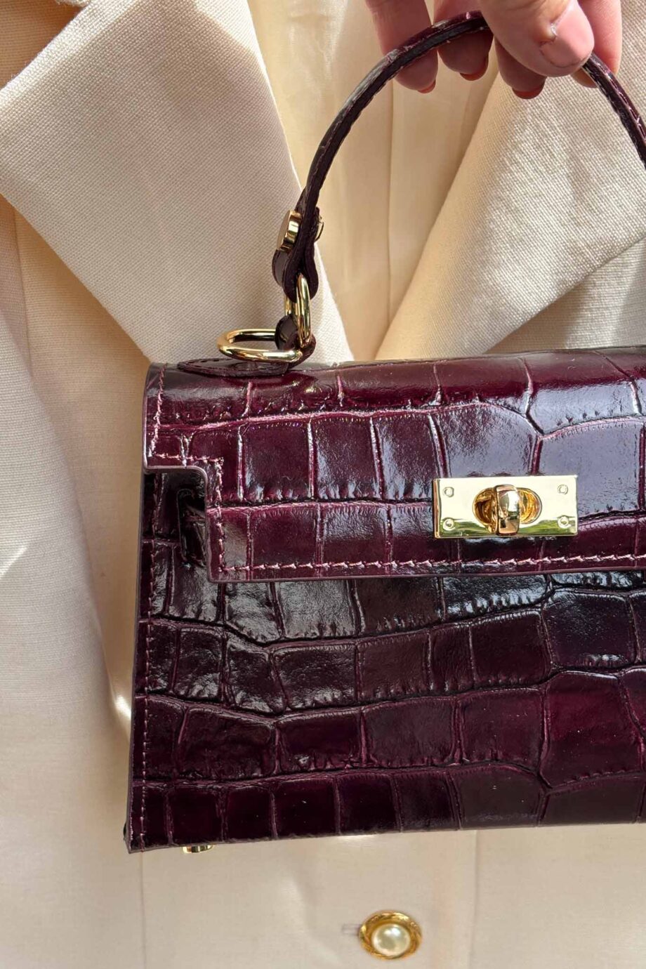 The Jane Parisian leather dream burgundy leather it bag