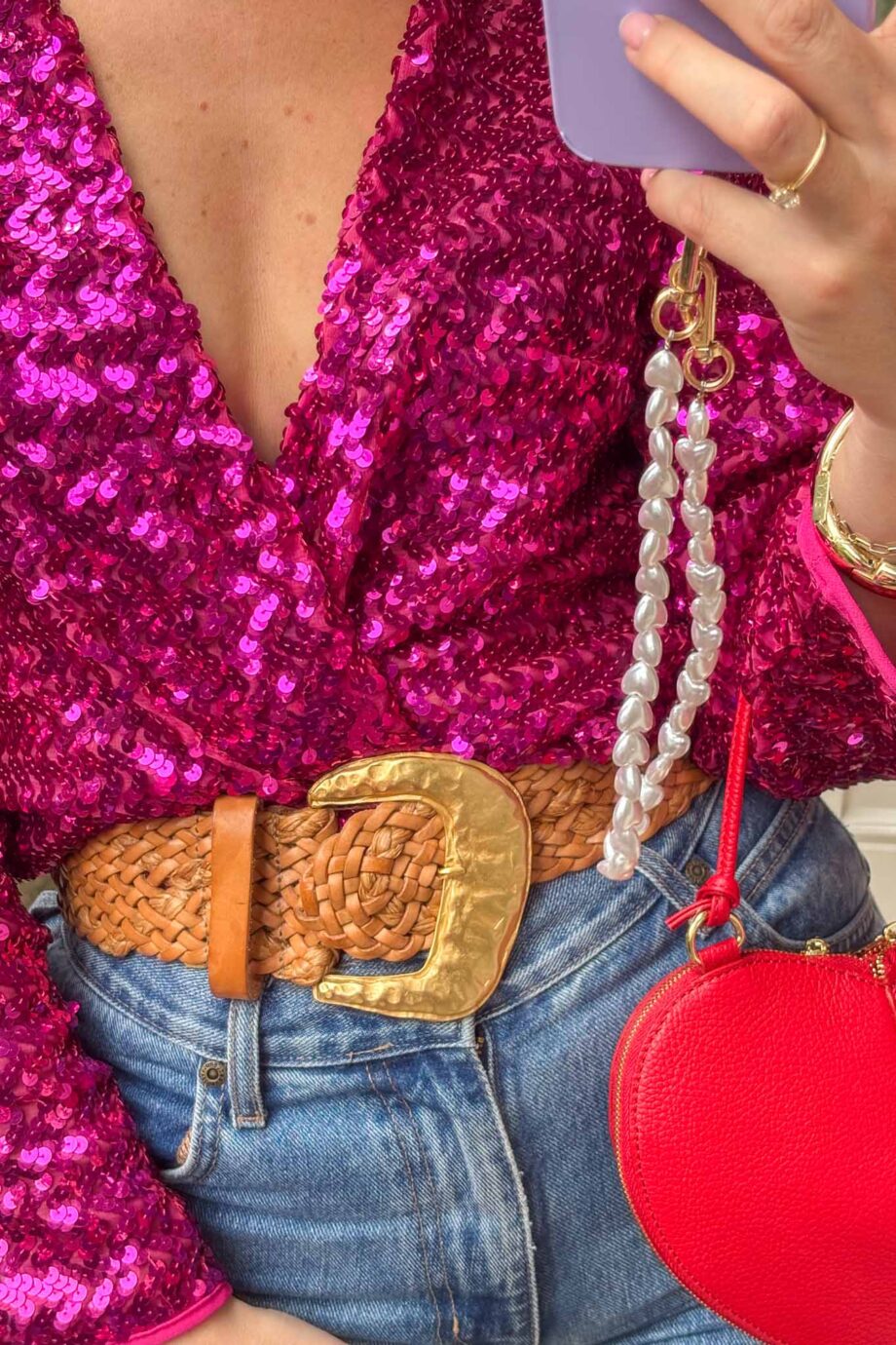 The sequin fuschia Parisian dream jacket