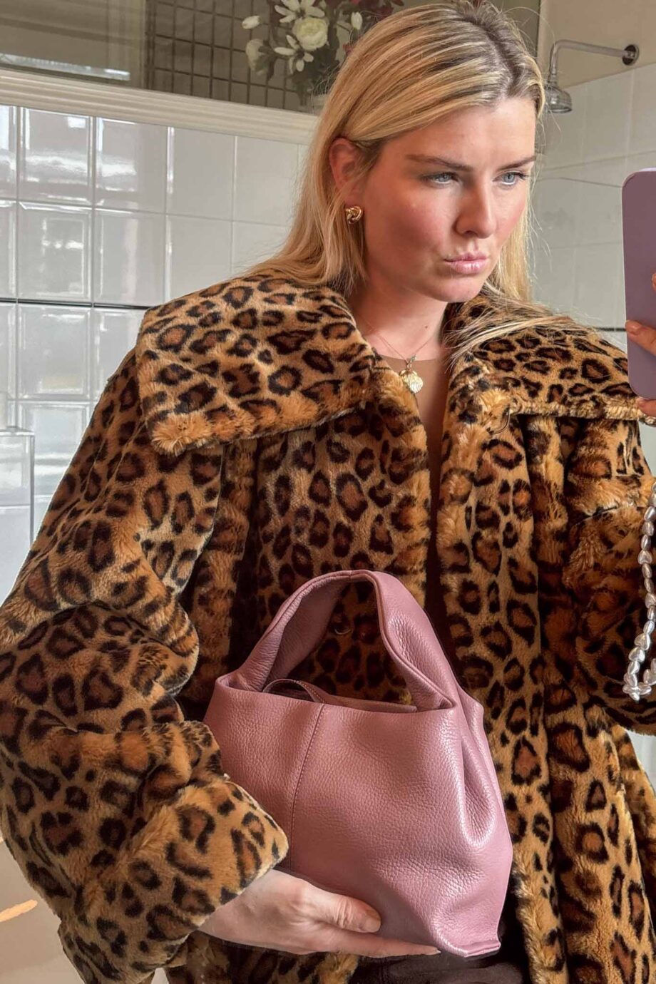 Rive Gauche midnight panther coat