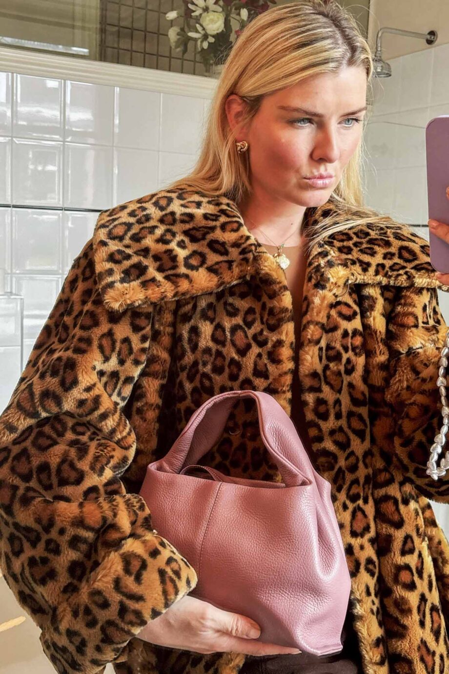 Rive Gauche midnight panther coat