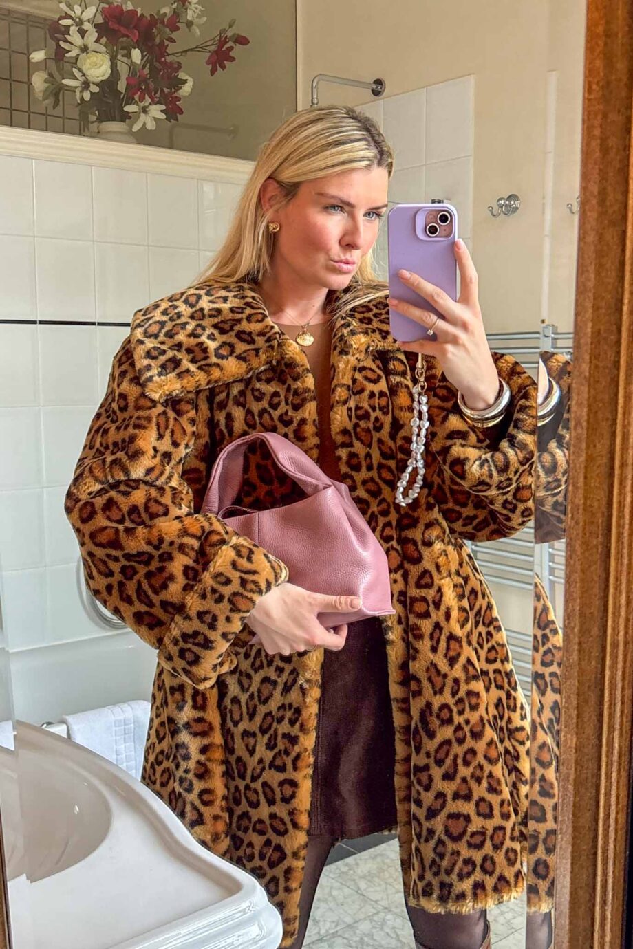 Rive Gauche midnight panther coat